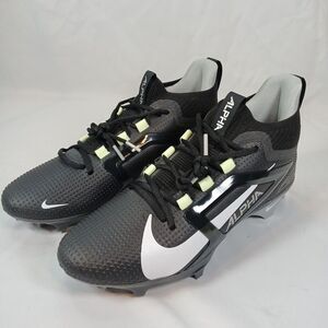 Nike Alpha Menace 4 Elite Football Cleats Black White Men’s 10.5 NWOB